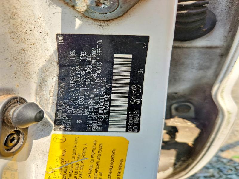 Aukcja sprzedaży 2004 Toyota Highlander, vin: JTEEP21A540017849, numer aukcji: 60390166