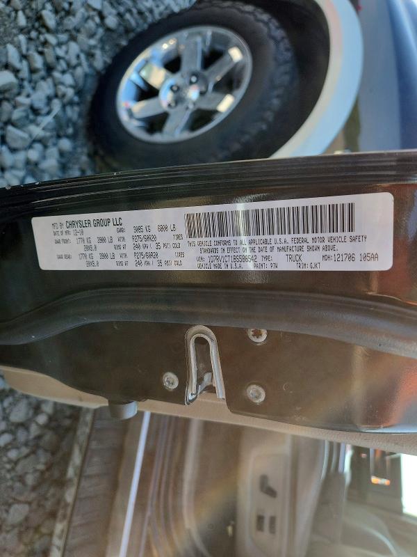 Продажа на аукционе авто 2011 Dodge Ram 1500, vin: 1D7RV1CT1BS588542, номер лота: 60614016