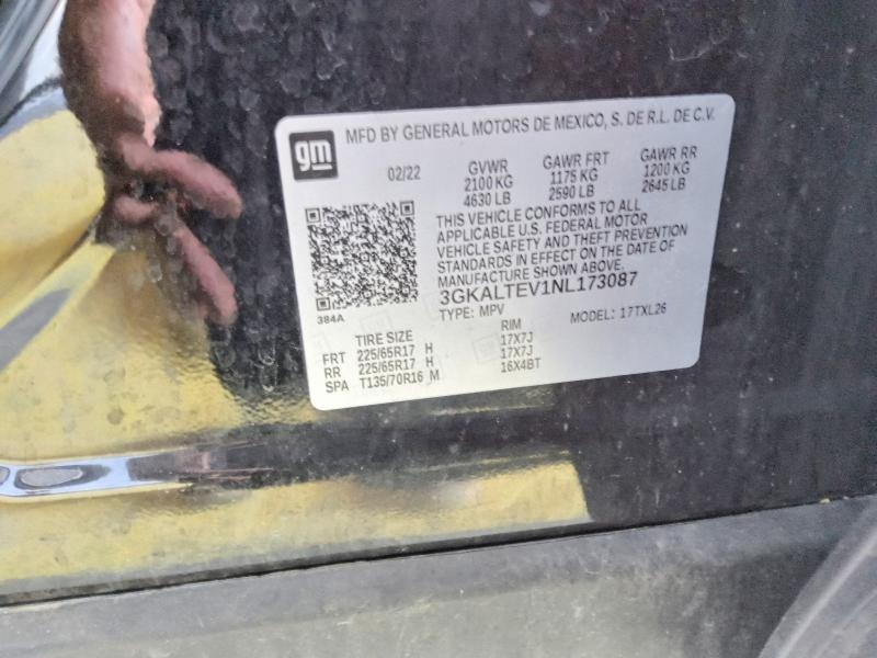 2022 Gmc Terrain მანქანა იყიდება აუქციონზე, vin: 3GKALTEV1NL173087, აუქციონის ნომერი: 61037416