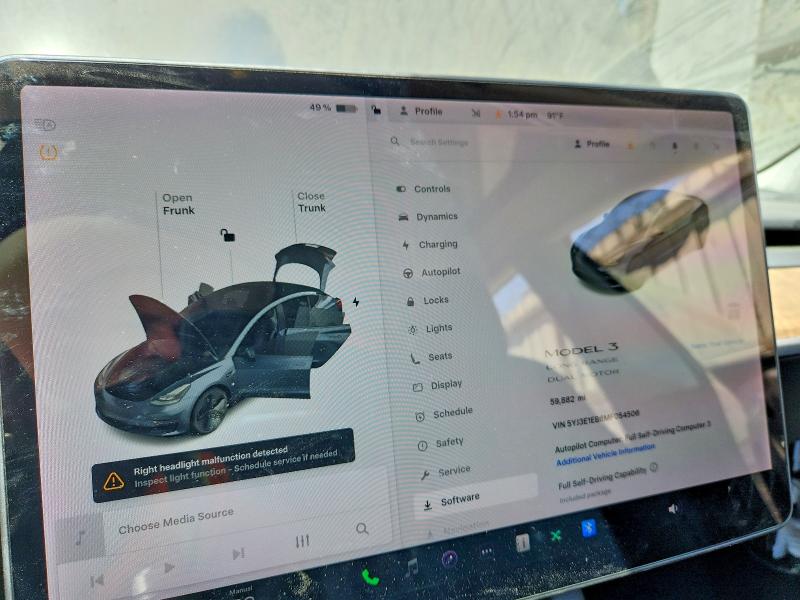 Продаж на аукціоні авто 2021 Tesla Model 3, vin: 5YJ3E1EB6MF054506, номер лоту: 62869956