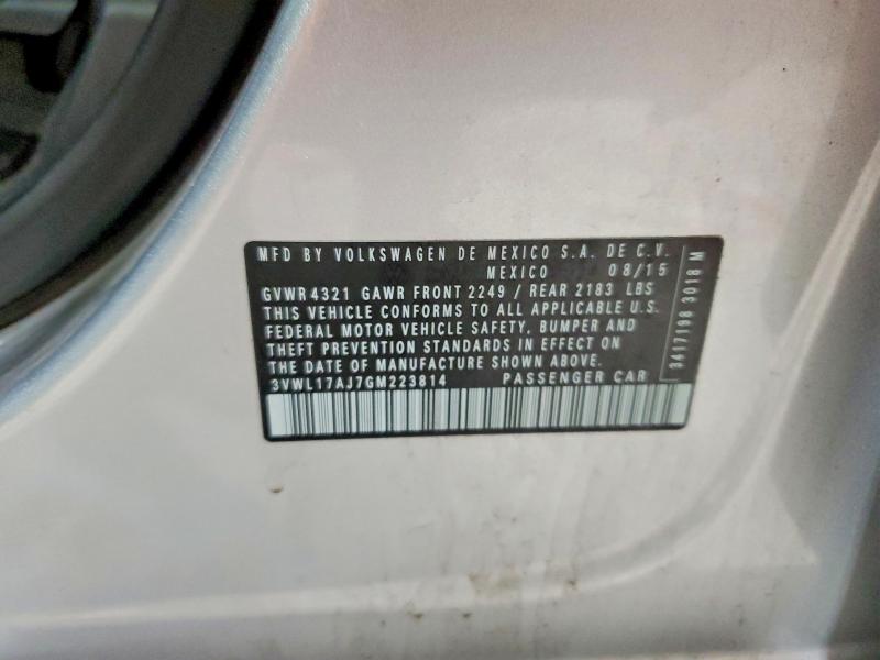 Продаж на аукціоні авто 2016 Volkswagen Jetta, vin: 3VWL17AJ7GM223814, номер лоту: 63205026