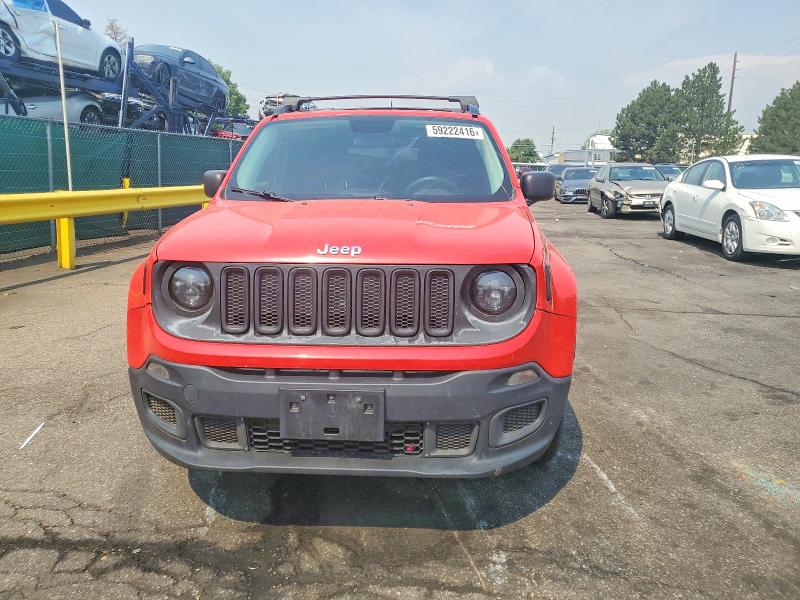 2017 Jeep Renegade მანქანა იყიდება აუქციონზე, vin: ZACCJBAB0HPG03784, აუქციონის ნომერი: 59222416