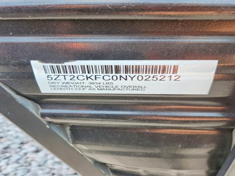 Продажа на аукционе авто 2022 Forest River Wolf Pup, vin: 5ZT2CKFC0NY025212, номер лота: 61329146