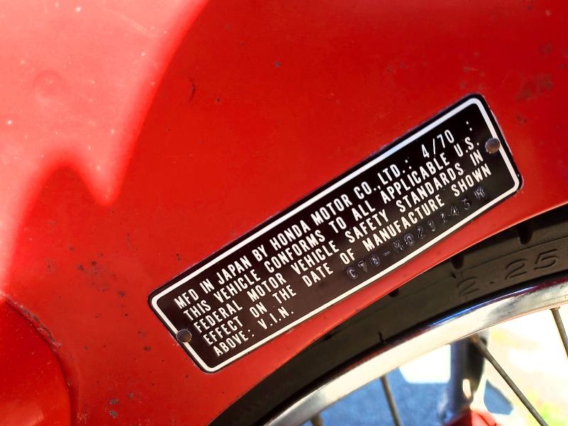 Aukcja sprzedaży 1970 Honda C70, vin: C70M021243M, numer aukcji: 59735676