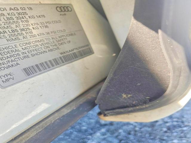 Продаж на аукціоні авто 2018 Audi Q7, vin: WA1LAAF7XJD034262, номер лоту: 61730546