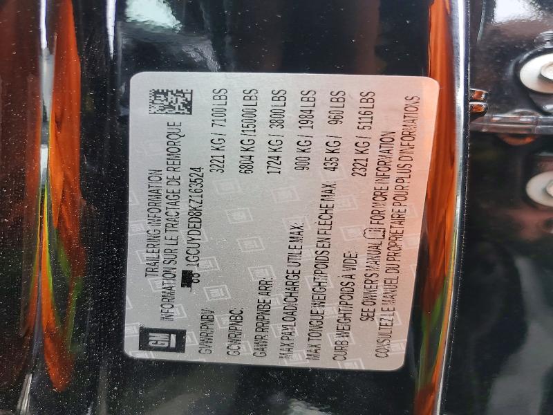 Aukcja sprzedaży 2019 Chevrolet Silverado, vin: 1GCUYDED8KZ163524, numer aukcji: 59666466