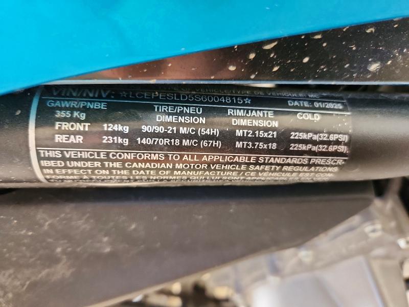 61401346 :رقم المزاد ، LCEPESLD5S6004815 vin ، 2025 Cf Moto Ibex 450 مزاد بيع