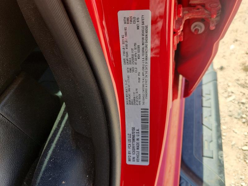 Aukcja sprzedaży 2021 Ram 1500, vin: 1C6SRFFT9MN670150, numer aukcji: 62501726