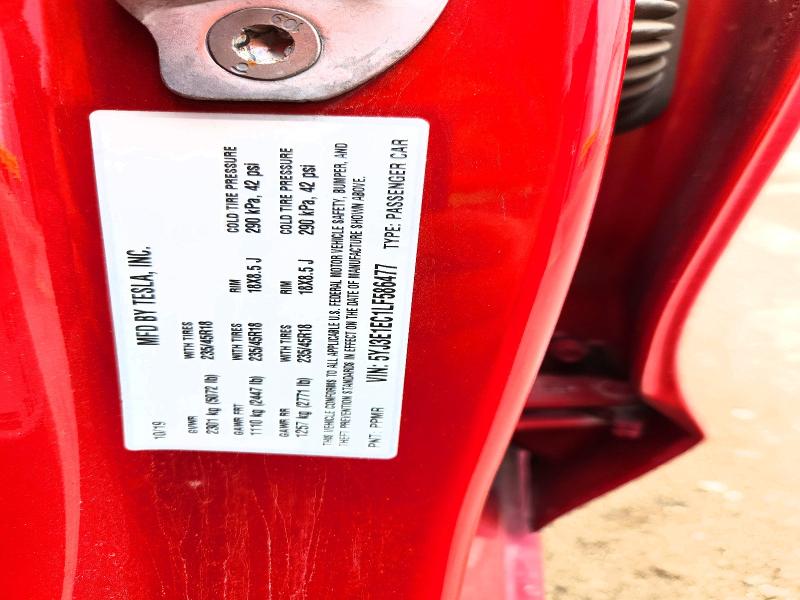 2020 Tesla Model 3 მანქანა იყიდება აუქციონზე, vin: 5YJ3E1EC1LF586477, აუქციონის ნომერი: 62146966