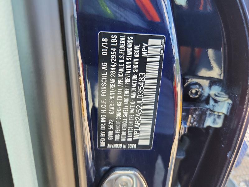 Продажа на аукционе авто 2018 Porsche Macan, vin: WP1AB2A52JLB35483, номер лота: 59143266