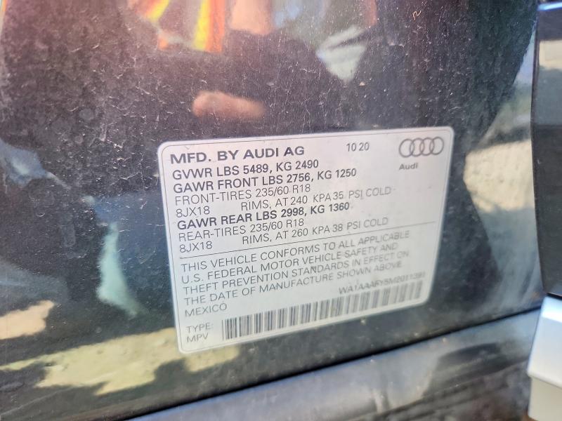 60242516 :رقم المزاد ، WA1AAAFY5M2011391 vin ، 2021 Audi Q5 مزاد بيع