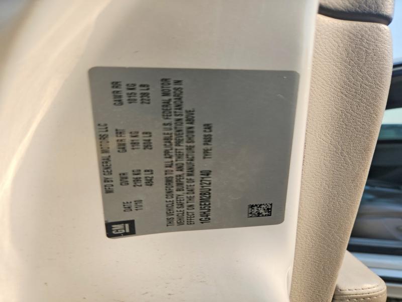2011 Buick Lucerne მანქანა იყიდება აუქციონზე, vin: 1G4HJ5EM2BU127140, აუქციონის ნომერი: 59573906