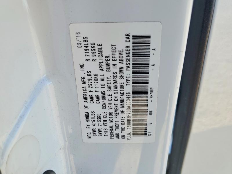 Продаж на аукціоні авто 2016 Acura Tlx, vin: 19UUB3F73GA003496, номер лоту: 62710646