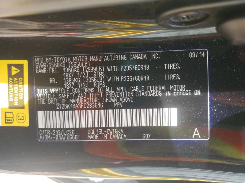 2015 Lexus Rx 350 მანქანა იყიდება აუქციონზე, vin: 2T2BK1BA3FC283616, აუქციონის ნომერი: 60415186
