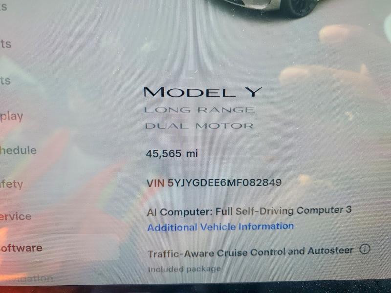 Продажа на аукционе авто 2021 Tesla Model Y, vin: 5YJYGDEE6MF082849, номер лота: 60759946