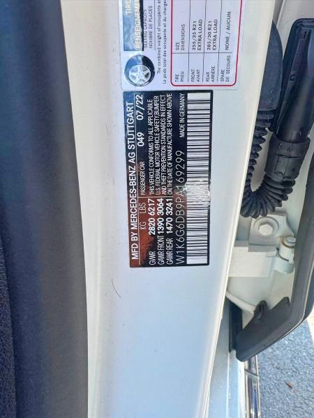 Aukcja sprzedaży 2023 Mercedes-benz S, vin: W1K6G6DB9PA169299, numer aukcji: 61222096