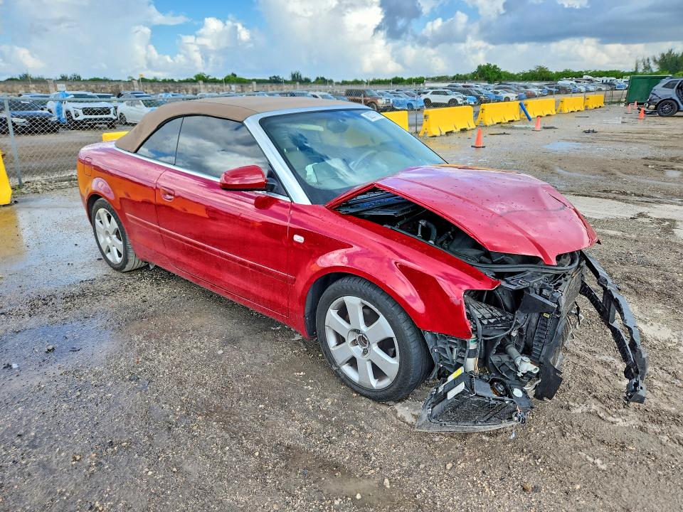 2004 Audi A4 მანქანა იყიდება აუქციონზე, vin: WAUAC48H94K015052, აუქციონის ნომერი: 62277166