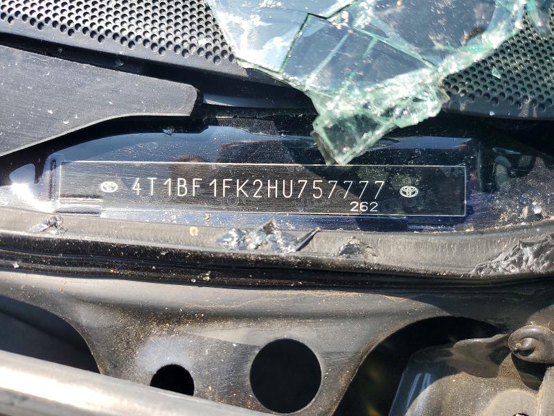 Aukcja sprzedaży 2017 Toyota Camry, vin: 4T1BF1FK2HU757777, numer aukcji: 85993785