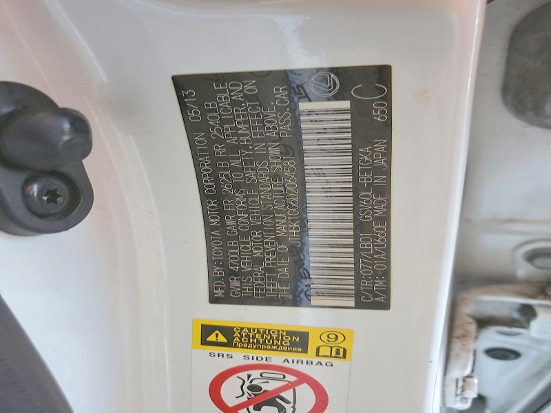 2013 Lexus Es მანქანა იყიდება აუქციონზე, vin: JTHBK1GG6D2064581, აუქციონის ნომერი: 59380616