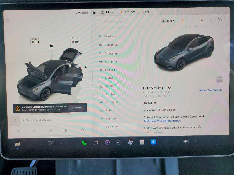 Продажа на аукционе авто 2023 Tesla Model Y, vin: 7SAYGDEE8PF859104, номер лота: 59702296