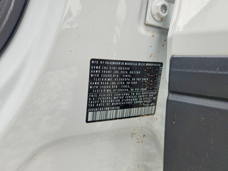 Продажа на аукционе авто 2022 Volkswagen Tiguan, vin: 3VV3B7AX1NM100156, номер лота: 63120466