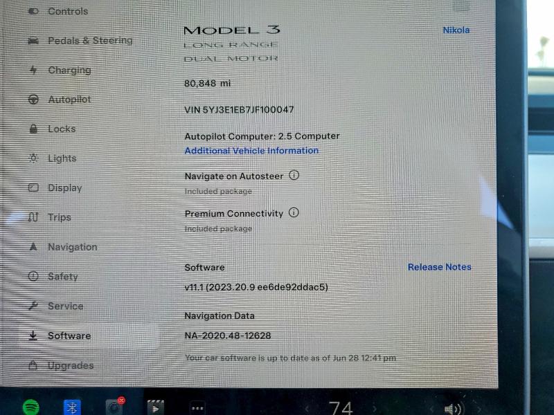 Продаж на аукціоні авто 2018 Tesla Model 3, vin: 5YJ3E1EB7JF100047, номер лоту: 60475116
