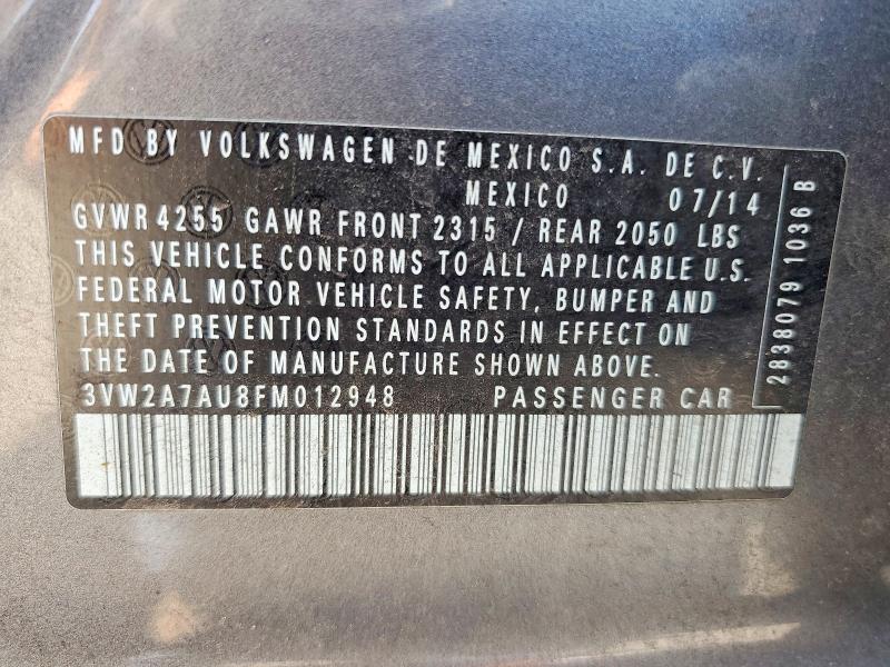 Продаж на аукціоні авто 2015 Volkswagen Golf, vin: 3VW2A7AU8FM012948, номер лоту: 60115546