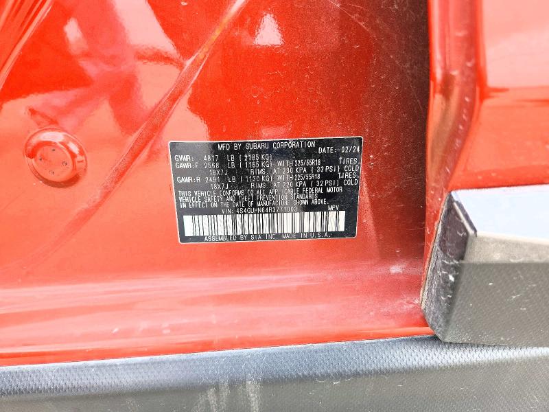 Aukcja sprzedaży 2024 Subaru Crosstrek, vin: 4S4GUHN64R3771003, numer aukcji: 61869106
