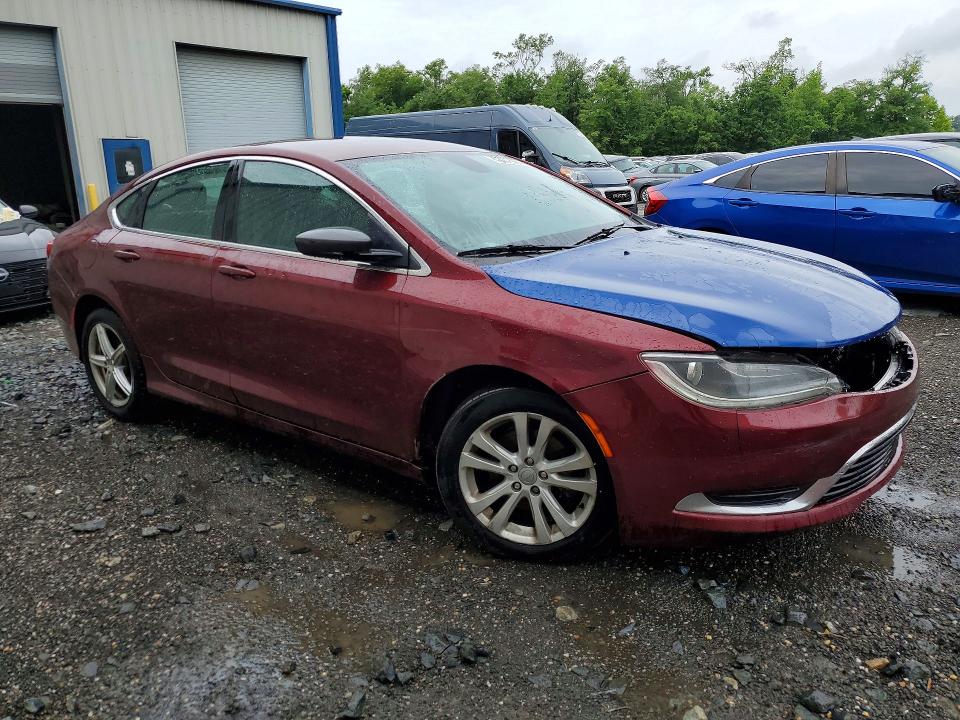 59199606 :رقم المزاد ، 1C3CCCAB2GN166611 vin ، 2016 Chrysler 200 مزاد بيع