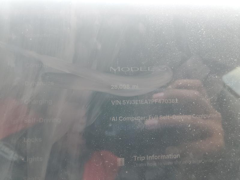 Auction sale of the 2023 Tesla Model 3, vin: 5YJ3E1EA7PF470382, lot number: 60997006