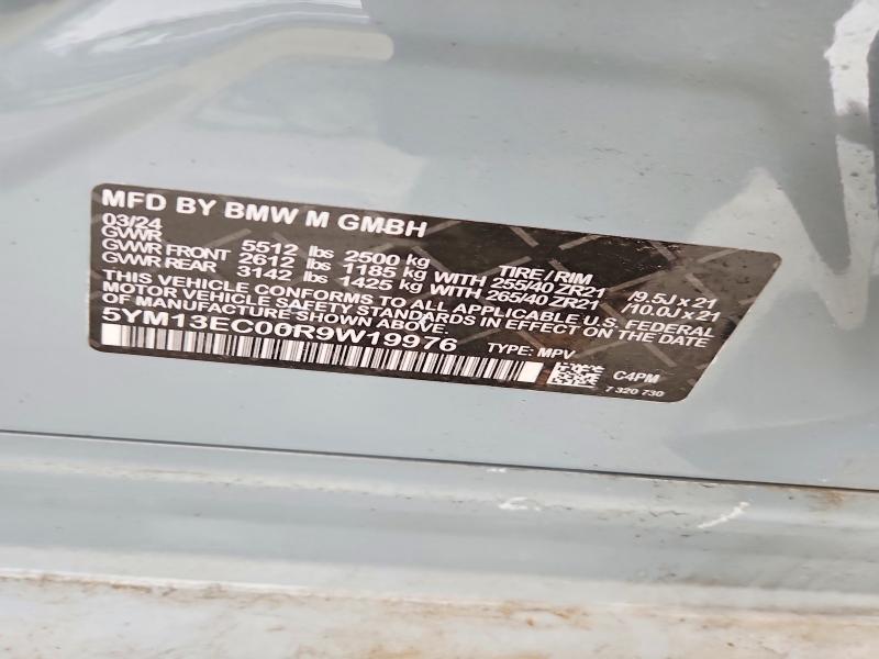 2024 Bmw X3 მანქანა იყიდება აუქციონზე, vin: 5YM13EC00R9W19962, აუქციონის ნომერი: 61368916
