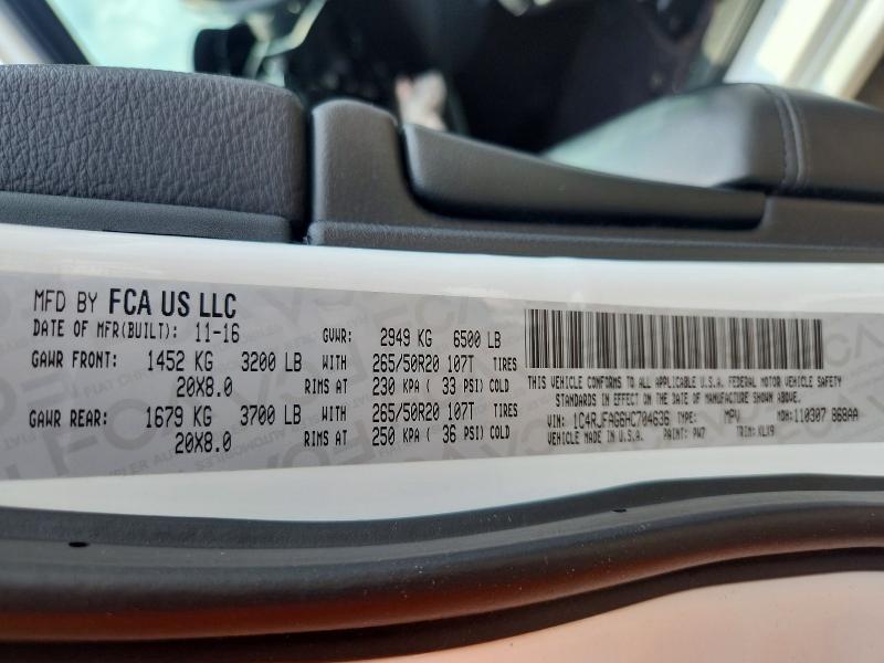 Продажа на аукционе авто 2017 Jeep Grand Cherokee, vin: 1C4RJFAG6HC704636, номер лота: 63044616