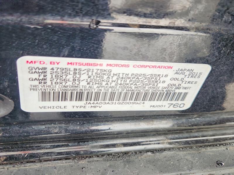 Aukcja sprzedaży 2016 Mitsubishi Outlander, vin: JA4AD3A31GZ009924, numer aukcji: 60978976