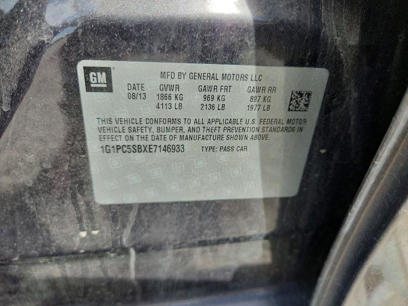 Aukcja sprzedaży 2014 Chevrolet Cruze, vin: 1G1PC5SBXE7146933, numer aukcji: 61711526