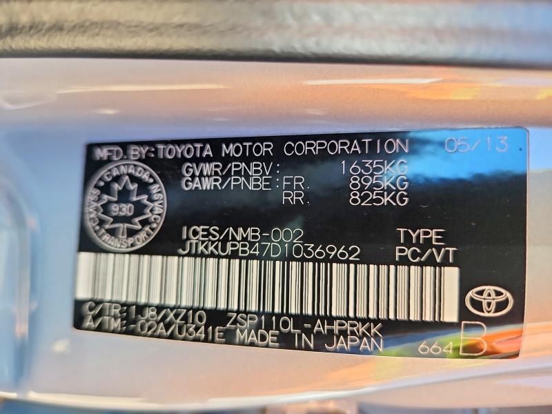 59743096 :رقم المزاد ، JTKKUPB47D1036962 vin ، 2013 Scion Xd مزاد بيع