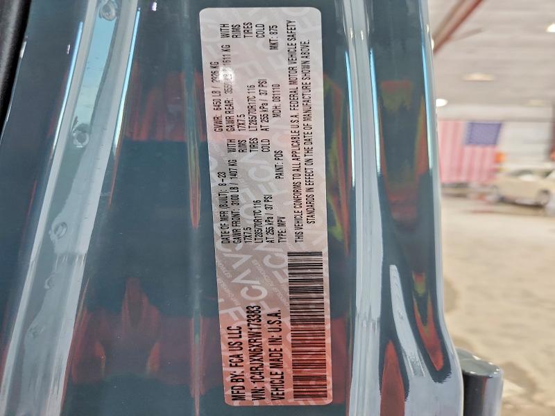 2024 Jeep Wrangler მანქანა იყიდება აუქციონზე, vin: 1C4RJXN6XRW173383, აუქციონის ნომერი: 61922006