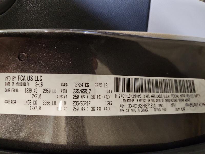 Auction sale of the 2017 Chrysler Pacifica, vin: 2C4RC1BG5HR571614, lot number: 61750286
