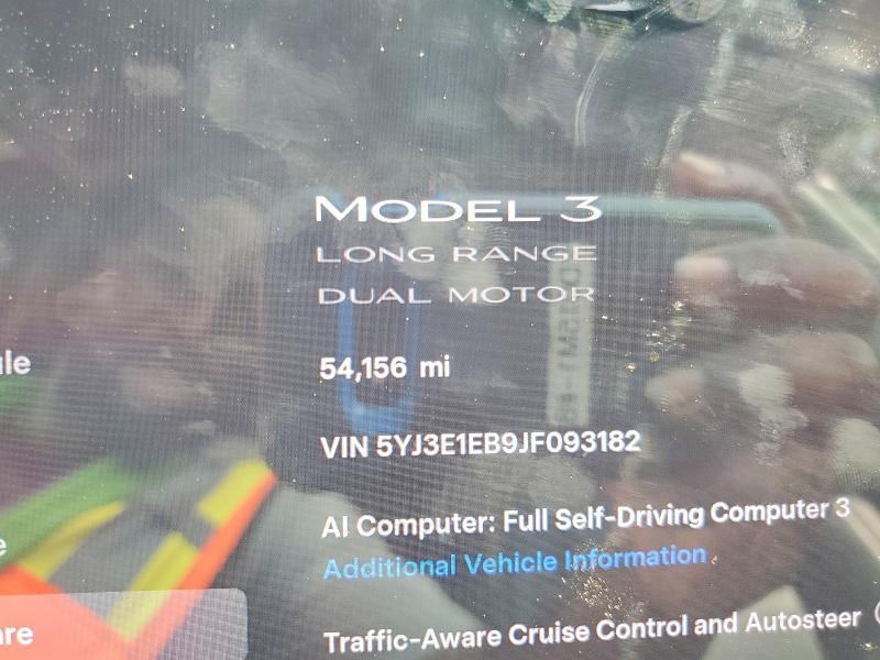 Aukcja sprzedaży 2018 Tesla Model 3, vin: 5YJ3E1EB9JF093182, numer aukcji: 62680006