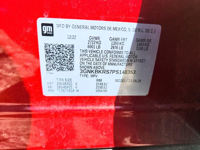 Продажа на аукционе авто 2023 Chevrolet Blazer, vin: 3GNKBKRS7PS148353, номер лота: 59879146