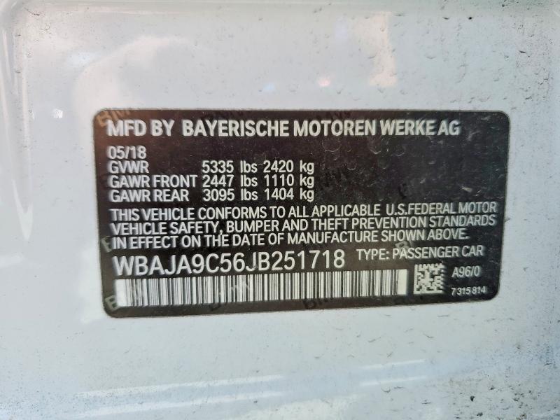 Aukcja sprzedaży 2018 Bmw 530e, vin: WBAJA9C56JB251718, numer aukcji: 60204136
