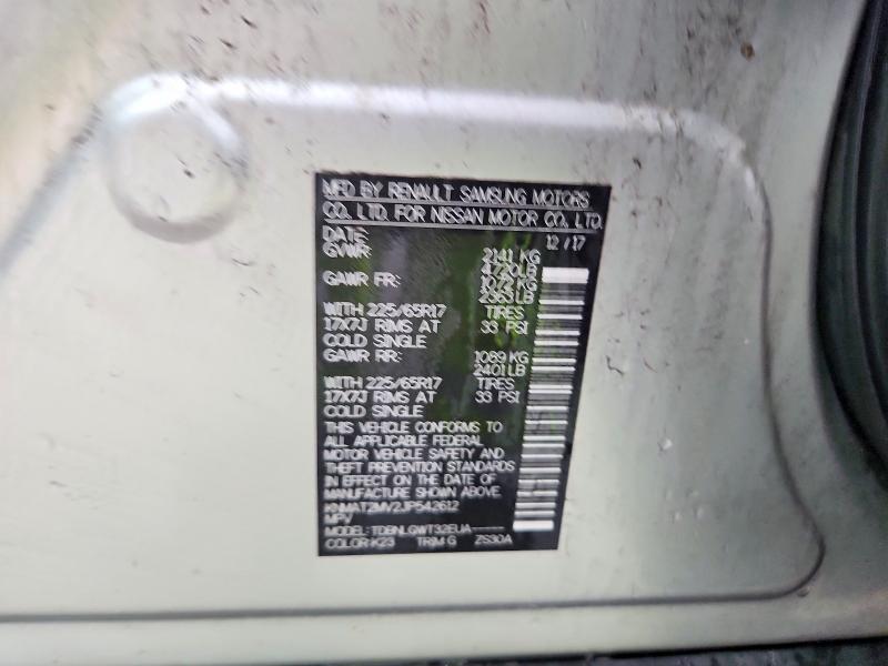 Продаж на аукціоні авто 2018 Nissan Rogue, vin: KNMAT2MV2JP542612, номер лоту: 95589055