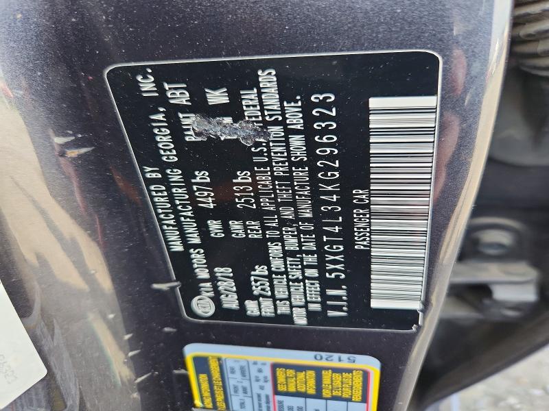 Auction sale of the 2019 Kia Optima, vin: 5XXGT4L34KG296323, lot number: 60772196