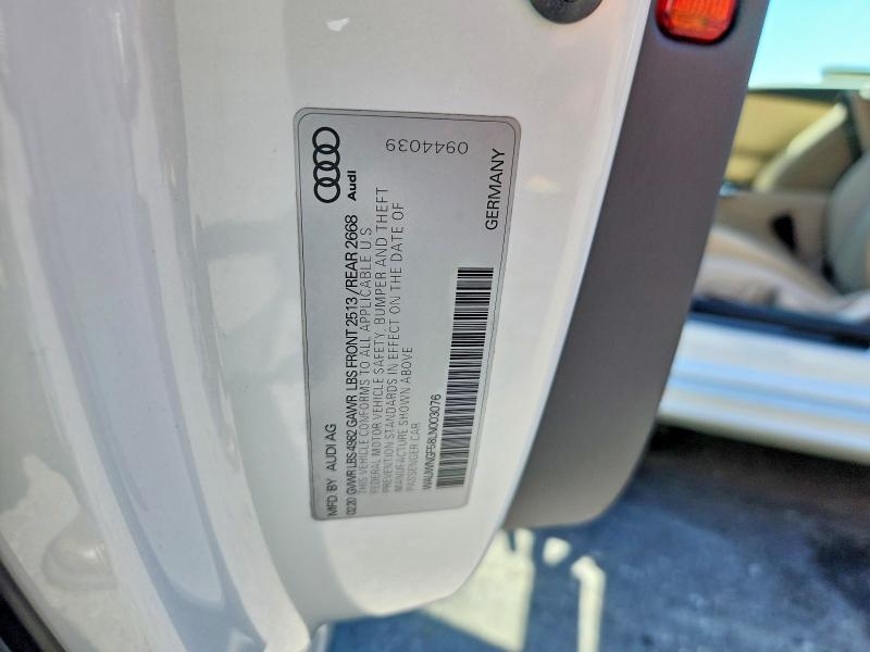Aukcja sprzedaży 2020 Audi A5, vin: WAUWNGF58LN003076, numer aukcji: 61932086