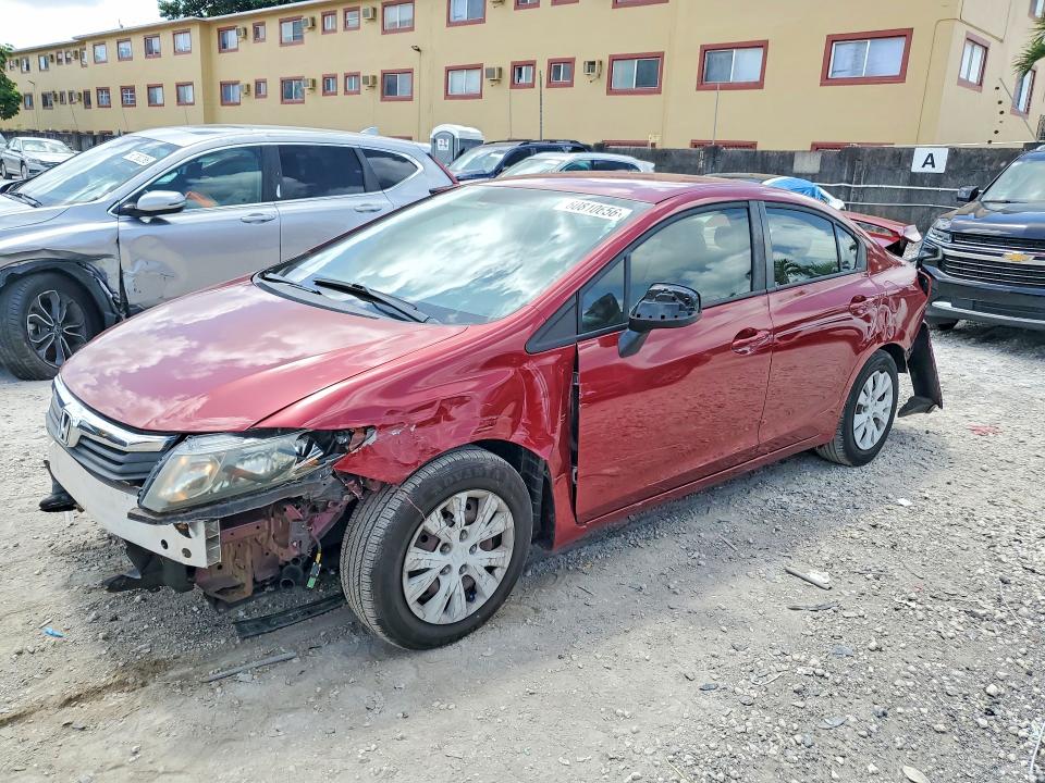 2012 Honda Civic მანქანა იყიდება აუქციონზე, vin: 2HGFB2F57CH562479, აუქციონის ნომერი: 60810656