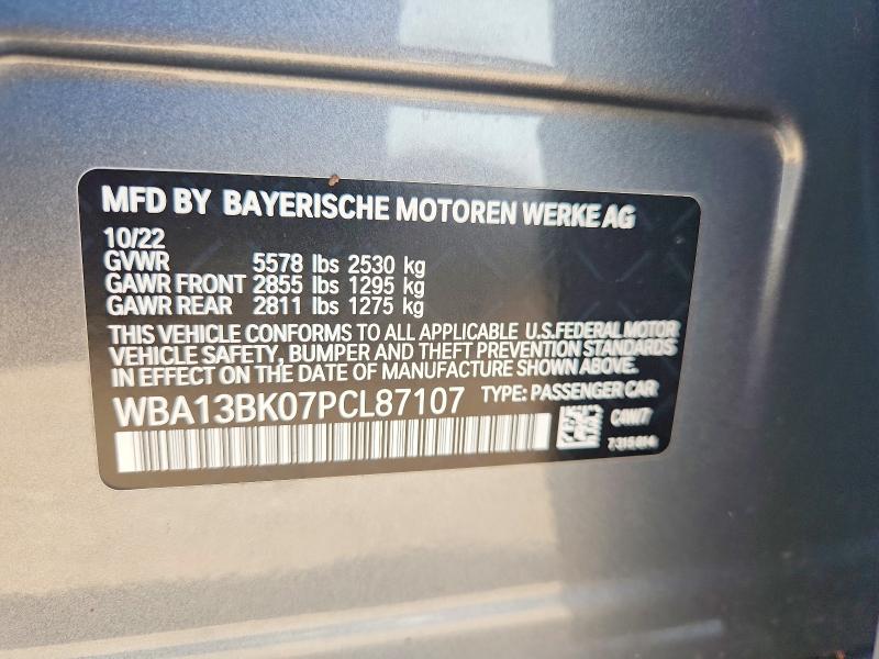 Aukcja sprzedaży 2023 Bmw M550xi, vin: WBA13BK07PCL87107, numer aukcji: 63244726