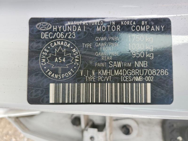Продажа на аукционе авто 2024 Hyundai Elantra, vin: KMHLM4DG8RU708286, номер лота: 60895076