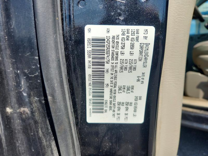 61286386 :رقم المزاد ، 1D4GP25R26B741750 vin ، 2006 Dodge Caravan مزاد بيع