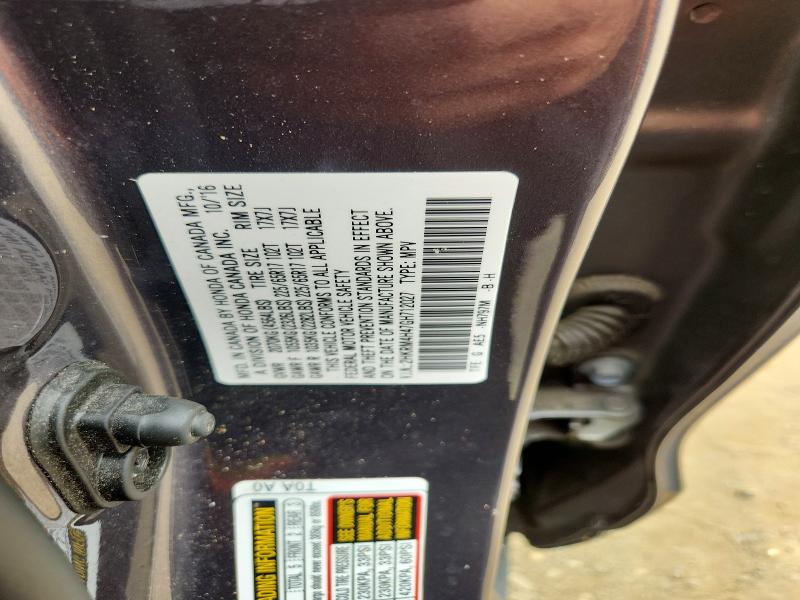 Продаж на аукціоні авто 2016 Honda Crv, vin: 2HKRM4H47GH712027, номер лоту: 61178946