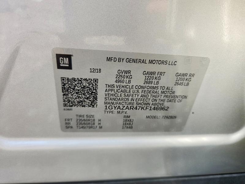 Aukcja sprzedaży 2019 Cadillac Xt4, vin: 1GYAZAR47KF146962, numer aukcji: 60240066