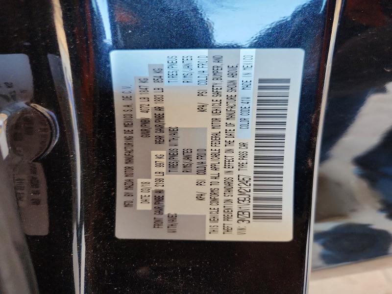 Продажа на аукционе авто 2018 Mazda 3, vin: 3MZBN1V39JM212457, номер лота: 59057066